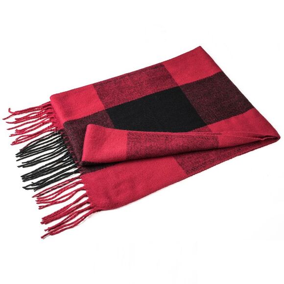 Alpine Swiss Mens Plaid Scarf Soft Winter Shawl Lightweight Cold-Weather Gear - Picture 8 of 8